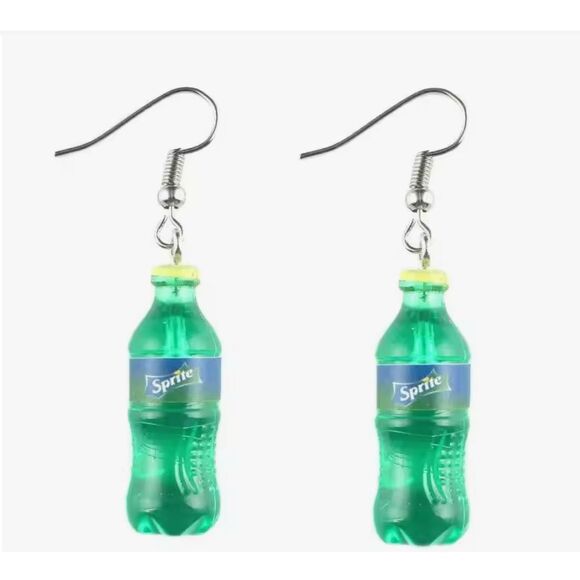 Sprite Soda Bottle Earrings - Picture 1 of 4